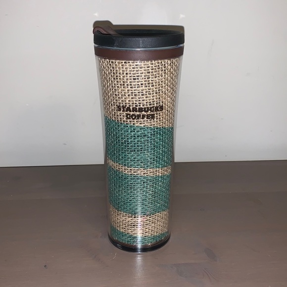 🆕 Starbucks 2010 Brown and Green Made in USA Hemp Tumbler - Picture 2 of 11